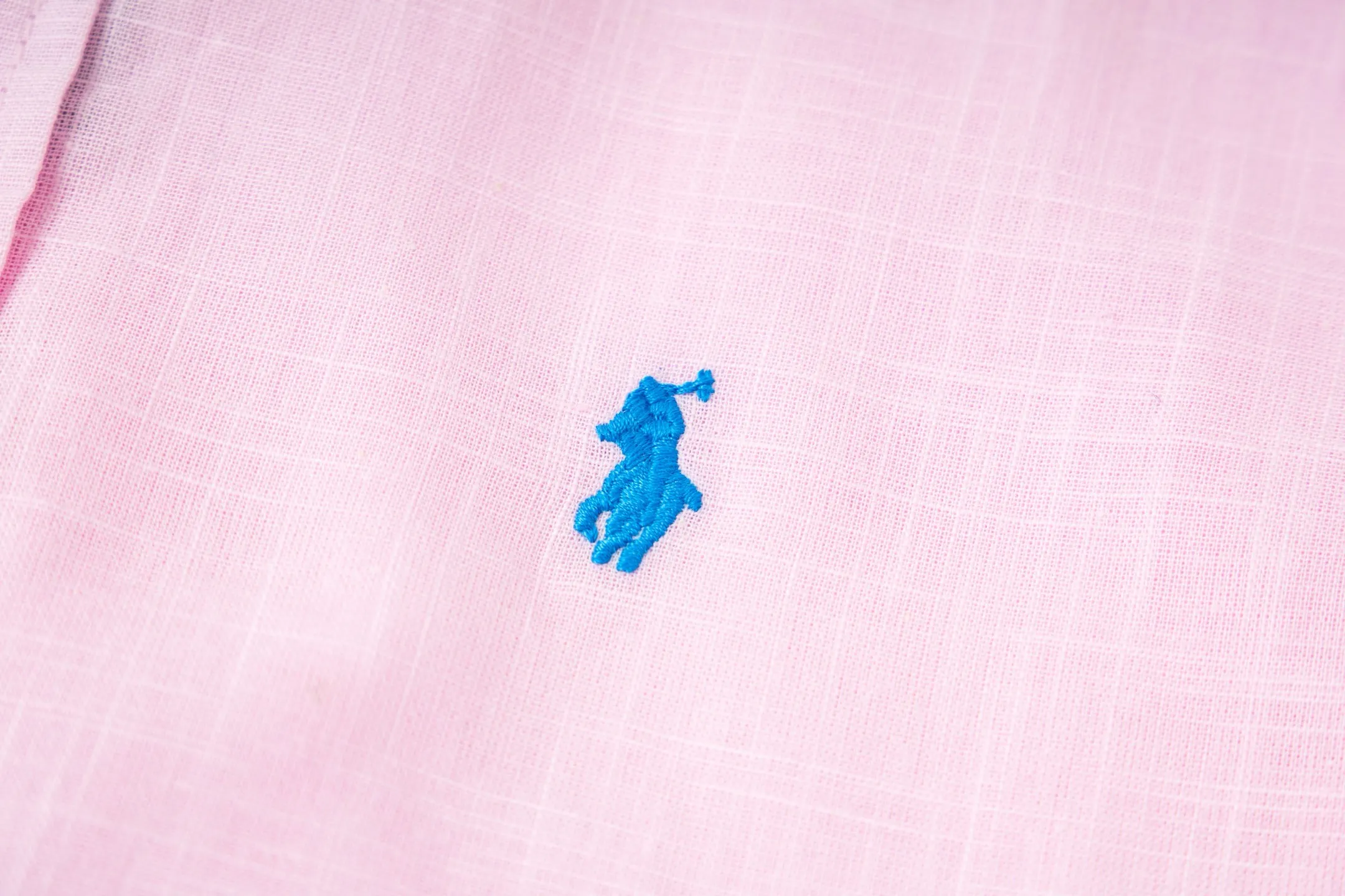 P220 Style number: Y217 Ralph Lauren pony logo linen embroidered shirt Ralph Lauren pony logo cotton and linen shirt Internet celebrity versatile popular style sun protection-Korean style series-loose and suitable for traveling and taking photos📷Excellent style-strong control and slimming Color: White Pink Size: S M L XL